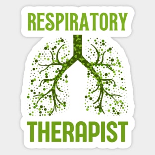 Respiratory Therapist Green Lung Sticker